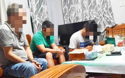 <p><strong>SEIZED</strong>. Chinese national Anthony Chua (left) and his Filipino son Jay Vie Cai (center), both residents of Pleasant Village, Barangay San Pablo, Malolos City, Bulacan were arrested in a buy-bust on Tuesday (Oct. 3, 2023). They yielded about 500 grams of suspected shabu valued at about PHP3.4 million. <em>(Photo courtesy of PDEA-3)   </em></p>