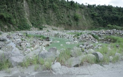 <p><strong>LIFTING OF REGULATION.</strong> A quarried area along Panilahan River in Ormoc City in this June 16, 2020 photo. Three mayors in Leyte province are seeking the lifting of the directive of the Ormoc City government that bans the transport of quarry materials, saying that the regulation is against the President’s order to lower the prices of goods. (<em>Photo courtesy of Ormoc City government</em>)</p>