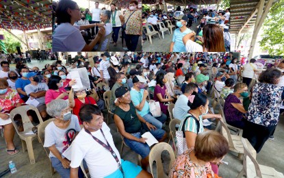 <p><strong> CARING FOR THE ELDERLY.</strong> Senior citizens receive free flu vaccine shots at the Las Piñas East National High School in Las Piñas City in this Oct. 10, 2023 photo. Camarines Sur Rep. Luis Raymund Villafuerte Jr. on Thursday (May 23, 2024) proposed a long-term care program to keep the elderly productive and resilient against illnesses and other risks associated with old age.<em> (PNA photos by Avito Dalan)</em></p>