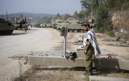 <p><strong>OPERATIONS SWORDS OF IRON.</strong> Israel Defense Forces troops are present on Israel's northern front with Lebanon on Oct. 10, 2023. An Israeli embassy official was attacked on Friday (Oct. 13, 2023) in Beijing, China, as Hamas called for a day of global “mobilization” against the Jewish people. (<em>Photo by Eytan Schweber/Tazpit Press Service)</em></p>