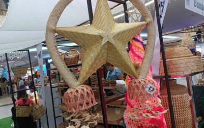 <p><strong>ARTESANIAS DE ILOILO.</strong> A lantern made of bamboo is on display in the “Artesanias de Iloilo” trade fair on Friday (Oct. 13, 2023), organized by the Philippine Chamber of Commerce and Industry - Iloilo and the Department of Trade and Industry. The trade fair is among the activities lined up for the Iloilo Business Week that will run from Oct. 14 to 20. <em>(PNA photo by PGLena)</em></p>
<p> </p>