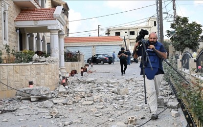 1 journalist killed, 6 others hurt in Israel shelling in Lebanon