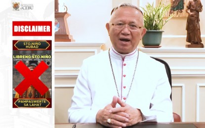 <p>Cebu Archbishop Jose Palma <em>(Screengrab from Archdiocese of Cebu Facebook video)</em></p>