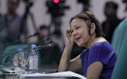 <p><strong>PROTECTED AREAS</strong>. Senator Cynthia Villar presides over the Senate Finance Subcommittee B hearing on the proposed PHP24.572-billion budget for 2024 of the Department of Environment and Natural Resources (DENR) and its attached agencies on Wednesday (Oct. 18, 2023). Villar pushed for more funding to safeguard the country’s protected areas.<em> (Photo courtesy of Senate PRIB)</em></p>