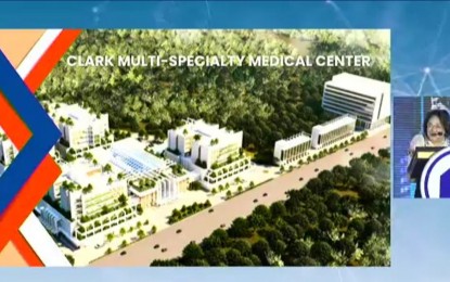 <p><strong>MASTERPLAN. </strong>The Clark Multi-Specialty Medical Center will soon to rise in Clark Freeport Zone. The hospital will house specialty centers for heart, kidney, cancer, and children. <em>(Screengrab from PCCI Facebook livestream) </em></p>