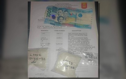 <p><strong>CONFISCATED DRUGS</strong>. The confiscated illegal drugs and other pieces of evidence in one of the operations conducted by authorities in Central Luzon. In a report on Monday (Oct. 30, 2023), Brig. Gen. Jose Hidalgo Jr., chief of the Police Regional Office-3, said more than PHP3.7 million worth of illegal drugs were seized and 80 drug suspects were arrested in the region. <em>(Photo courtesy of PRO-3)</em></p>