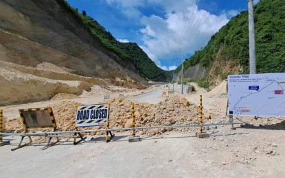 <p><strong>CLOSED TO TRAFFIC.</strong> A portion of the Metro Cebu Expressway spanning Naga City and Minglanilla town is closed to traffic due to landslides caused by heavy rains over the weekend. Governor Gwendolyn Garcia on Monday (Oct. 30, 2023) ordered the closure of the Phase 3A of the Metro Cebu Expressway project to safeguard the lives of the motorists. <em>(Photo courtesy of Cebu Capitol PIO)</em></p>