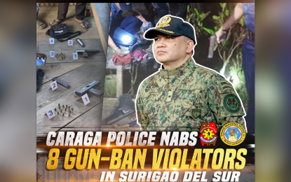 8 gun ban violators fall in Surigao Sur