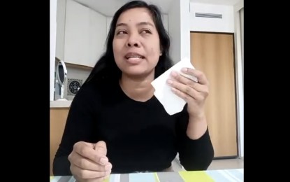 <p class="p2"><strong>SURVIVOR</strong>. Camille Jesalva grants Filipino reporters a virtual interview on Oct. 31, 2023. Jesalva, a caregiver, said she willingly gave her savings to convince a Hamas terrorist to spare her and her elderly ward when the group attacked Israel and killed over 1,400 people on Oct. 7, 2023. <em>(Screengrab from Zoom)</em></p>
<p class="p2"><em> </em></p>