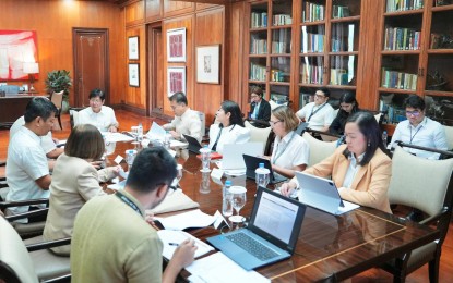 <p><strong>FINALIZED. </strong>The implementing rules and regulations of the Maharlika Investment Fund have been finalized, according to a Facebook post by President Ferdinand R. Marcos Jr. (center seat) on Monday (Nov. 6, 2023). Upon approval, Marcos said the corporate structure will be established to get the Fund up and running.<em> (Photo courtesy of Bongbong Marcos Facebook)</em></p>