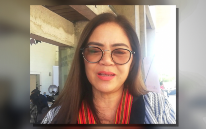 <p><strong>REMINDERS</strong>. Department of the Interior and Local Government - Cordillera Director Araceli San Jose on Tuesday (Nov. 7, 2023) cited the importance for winners of the 2023 Barangay and the Sangguniang Kabataan (SK) elections to undergo the mandatory capacity development training to equip them for their posts.<em> (PNA photo by Liza T. Agoot)</em></p>