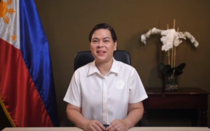 <p><strong>LEGAL OPPORTUNITY</strong>. Vice President and Education Secretary Sara Z. Duterte issues her reaction via video on Tuesday (Nov. 7, 2023) on the petition filed before the Supreme Court questioning the constitutionality of the transfer of PHP125 million contingency fund of the 2022 national budget to the Office of the Vice President. Duterte cited the petition as an opportunity to discuss and put an end to the issue. <em>(Screenshot from OVP video) </em></p>