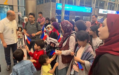 <p><strong>HOME SOON.</strong> The first batch of Filipinos evacuated from the Gaza Strip is now in Cairo, Egypt, waiting for their flight to the Philippines. They are expected to arrive home Friday afternoon (Nov. 10, 2023). <em>(Photo from PBBM's official X account)</em></p>