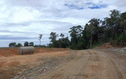 <p><strong>ROAD.</strong> The farm-to-market road (FMR) from Barangay Aningalan to Barangay Bulan-bulan in this photo taken on Feb. 11, 2022. Margie Gadian, provincial government consultant for Peace and Order and Public Safety, said in an interview Wednesday (Nov. 15, 2023) that the already completed FMR is among the projects ready for turnover to their insurgency-cleared recipients on Nov. 16. (<em>Photo courtesy of San Remigio Mayor Margarito Mission, Jr</em>.)</p>