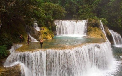 <p><strong>HIDDEN FALLS.</strong> The picturesque Pinipisakan Falls in San Jorge, Samar. The Department of Public Works and Highways has completed the second phase of an access road leading to the site, an official said Wednesday (Nov. 15, 2023). <em>(Photo courtesy of Joni Bonifacio)</em></p>