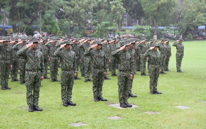 <p><strong>NEW COPS</strong>. A total of 300 new police recruits take their oaths as members of the Police Regional Office 5 at Camp Gen. Simeon Ola in Legazpi City, Albay on Friday (Nov. 17, 2023). They will then undergo intensive and progressive training on police science, administration, combat operations, and tactics.<em> (Photo courtesy of PRO-5)</em></p>