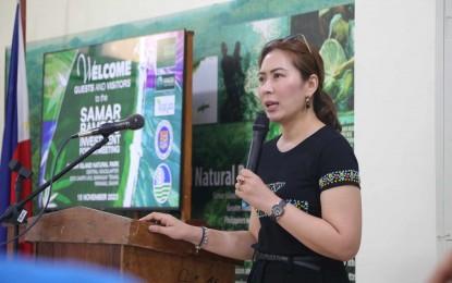 <p>Samar Governor Sharee Ann Tan. <em>(Photo courtesy of Calbayog City information office)</em></p>
