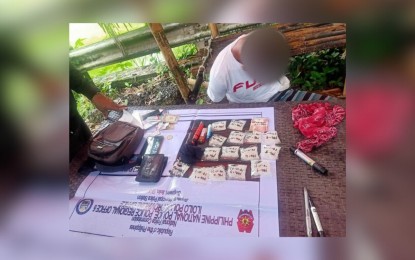 <p><strong>SEIZED.</strong> Anti-drug operatives seize over PHP2.4 million of suspected shabu in a buy-bust operation in the municipality of Bingawan in the afternoon of Sunday (Nov. 19, 2023). The suspect considered a high-value individual, is a jeepney driver who sidelined as a drug courier. <em>(Photo courtesy of Bingawan MPS)</em></p>