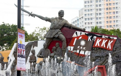 <p style="text-align: left;"><strong>HERO.</strong> The Andres Bonifacio Monument near the Manila City Hall will be one of several sites where the founder of Katipunan, the revolutionary group that fought the Spaniards, will be honored on his 160th birth anniversary on Thursday (Nov. 30, 2023). President Ferdinand R. Marcos Jr. enjoined his fellow Filipinos to emulate Andres Bonifacio’s heroism and love for the country.<em> (PNA photo by Avito C. Dalan)</em></p>