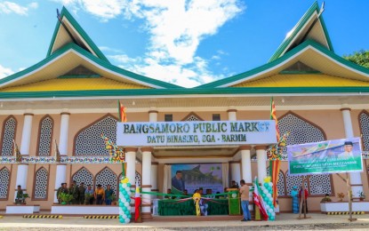 <p><strong>SYMBOL OF GOOD GOVERNANCE.</strong> A PHP25-million public market stands proud in a remote village in Pigcawayan, North Cotabato, now part of the Special Geographic Area-Bangsamoro Autonomous Region in Muslim Mindanao, after its turnover on Monday (Nov. 27, 2023).  The market building, situated in Barangay Binasing, is expected to create more economic activities in the area. <em>(Photo courtesy of MILG-BARMM)</em></p>