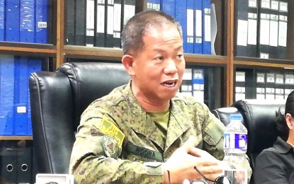 <p><strong>LET’S MEET</strong>. Joint Task Force-Baguio commander Col. Virgilio Noora, during a roundtable discussion organized by the Kordilyera Media-Citizens Council on Thursday (Nov. 30, 2023), said the task force would boost the government’s presence in schools and communities to deter the youth from being recruited by the Reds. He said addressing the political side of the peace and order problem, which was concentrated in cities like Baguio, would address 70 percent of the insurgency problem of the country. <em>(PNA photo by Liza T. Agoot)</em></p>
