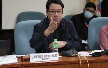 <p>House Committee on Revision of Laws and Manila Rep. <span class="bg-highlight">Edward</span> Vera Perez <span class="bg-highlight">Maceda <em>(File photo courtesy of House Press and Public Affairs Bureau) </em></span></p>