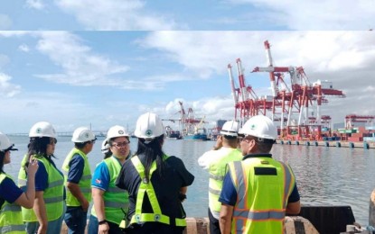 <p><strong>CRUISE SHIP PORTS</strong>. Department of Tourism officials, together with executives of Wallem Philippines Shipping Inc., inspect on Tuesday (Dec. 5, 2023) the Cebu International Port, which is being eyed as one of Cebu's cruise liner docking stations. Apart from CIP, Pier 88 in Liloan, Cebu and the Cebu South Port and Container Terminal Services Corp. in Talisay City are also being considered as alternate ports for international cruise ships. <em>(Photo courtesy of Cebu Port Authority)</em></p>