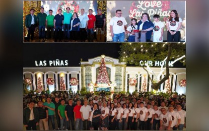 <p><strong>CHRISTMAS IN LAS PIÑAS</strong>. Las Piñas City Mayor Imelda Aguilar lights up the giant christmas tree at the City Hall Quadrangle on Dec. 7, 2023, which serves as a beacon of the city's enduring spirit and communal harmony. Aguilar and other city officials also launch the “Love Las Piñas Christmas,” marking a new chapter in the city’s approach to celebrating the holiday season. <em>(Photo courtesy Las Piñas PIO) </em></p>