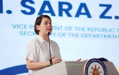 <p>Vice President and Department of Education Secretary Sara Z. Duterte. <em>(Photo courtesy of Radio Pilipinas)</em></p>