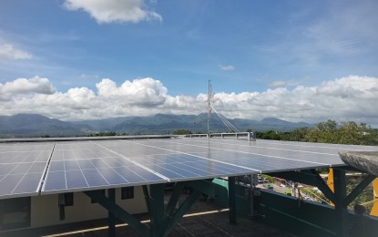 <p><strong>SOLAR POWER.</strong> The rooftop of the Perpetual Help Community Cooperative, Inc. in Dumaguete City, Negros Oriental has solar panels installed to reduce its carbon footprint. The cooperative said that on its first monthly billing after installation, its average power consumption has been reduced by as much as 30 to 40 percent. <em>(PNA photo by Mary Judaline Flores Parlow)</em></p>