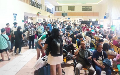 <p><strong>BACK TO NORMAL</strong>. Passengers flock the Passenger Terminal 2 at the Cebu City Pier on Tuesday morning (Dec. 19, 2023) as voyages for bigger vessels (or those 250 gross tonnage and above) are back to normal following the lifting of suspension of sea travels. This after the Philippine Atmospheric, Geophysical and Astronomical Services Administration (PAGASA) confirmed that Tropical Depression Kabayan has weakened into remnant low pressure area. <em>(Photo courtesy of Cebu Port of Authority)</em></p>