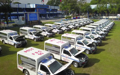 <p>The 24 units of 4x2 police patrol vehicles worth PHP29 million. <em>(Photo courtesy of PRO-10)</em></p>