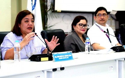 <p><strong>CONSOLIDATE.</strong> Officials of the Land Transportation Franchising and Regulatory Board (LTFRB) hold a press conference three days before the jeepney consolidation deadline in its main office in Quezon City on Friday (Dec. 29, 2023). The LTFRB and the Office of Transportation Cooperatives are open until Sunday (Dec. 31, 2023) to accommodate operators and drivers who would consolidate into a corporation or cooperative under the PUV modernization program. <em>(PNA photo by Ben Briones)</em></p>