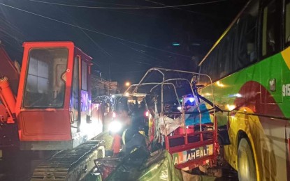 <p><strong>MISHAP.</strong> A deadly road crash in Calbayog City, Samar on the night of Dec. 24, 2023 killed six teenagers. The city government has expressed alarm over the increasing number of road accidents in the locality this holiday season. <em>(Photo courtesy of Calbayog Today)</em></p>