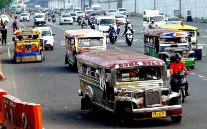 <p><strong>OLD SCHOOL.</strong> Traditional jeepneys plying Commonwealth Avenue in Quezon City on Dec. 29, 2023. The Land Transportation Franchising and Regulatory Board on Friday (March 8, 2024) said the remaining petitions against the public utility vehicle modernization program at the Supreme Court are expected to be dismissed due to lack of legal standing and for violation of the principle of hierarchy of courts. <em>(PNA file photo by Ben Briones)</em></p>