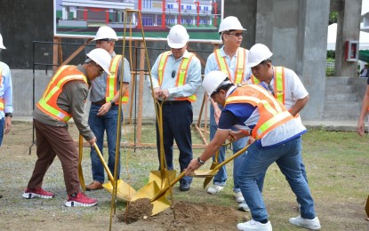 <p style="text-align: left;"><strong>TRAINING CENTER</strong>. The provincial government of Batangas breaks ground for the “Hubugan ng Isipan ng Magsasaka at Mangingisda” agricultural training center on Dec. 20, 2023. This 2024, Governor Hermilando Mandanas' administration aims to boost and promote coconut development, 'kapeng barako' branding, yellow corn project and livestock, among others.<em> (Photo courtesy of Batangas PIO)</em></p>