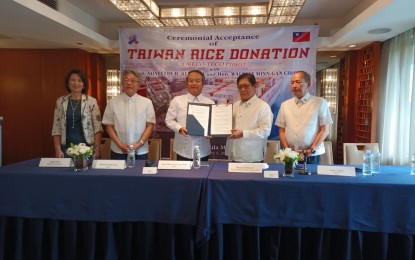 Taiwan donates 1,000 MT of rice to PH