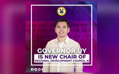 <p>Davao Oriental Governor Niño Sotero L. Uy Jr. as appointed chair RDC-11. <em>(Image courtesy of the provincial government’s Facebook Page)</em></p>