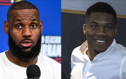 LeBron, Giannis lead in first fan returns of NBA All-Star Voting