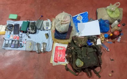 <p><strong>RECOVERED</strong>. Some of the personal belongings left behind by New People's Army rebels who figured in a gun battle with government troops in Borongan City, Eastern Samar on Saturday (Jan. 6, 2024). A rebel leader was killed in the clash. <em>(Photo courtesy of Philippine Army)</em></p>