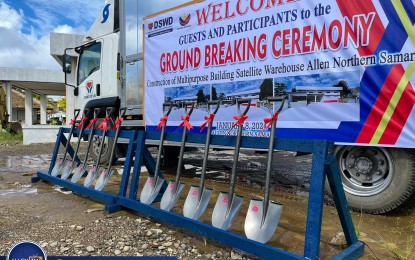 <p> </p>
<p><strong>NEW WAREHOUSE.</strong> The site of the future multipurpose satellite warehouse in Allen, Northern Samar by the Department of Social Welfare and Development. The facility can store food packs and other materials for 30,000 families. (<em>Photo courtesy of DSWD Region 8)</em></p>