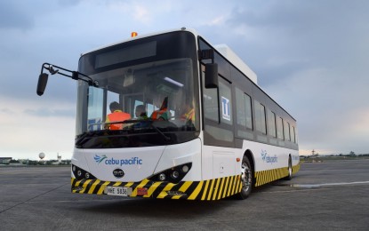 Cebu Pacific pioneers electric buses at NAIA as part of going green