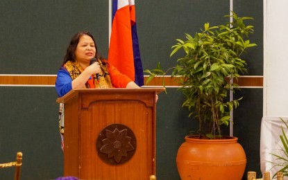 <p><strong>EXCEPTIONAL ACHIEVEMENT.</strong> Director Merlita Capinpuyan of the Department of Agrarian-Caraga Region reported on Thursday (Jan. 11, 2024) a 102-percent feat in the implementation of Project SPLIT (Support to Parcelization of Lands for Individual Titling) last year. The achievement comprised the registration of 6,757 e-titles covering 9,639 hectares of land for 6,758 beneficiaries.<em> (Photo courtesy of DAR-13)</em></p>