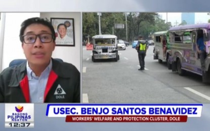 <p>DOLE Undersecretary Benjo Benavidez <em>(Screengrab from Bagong Pilipinas Ngayon briefing)</em></p>