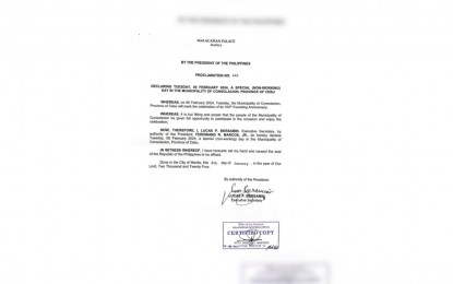 PBBM declares Feb. 6 non-working holiday in Consolacion, Cebu