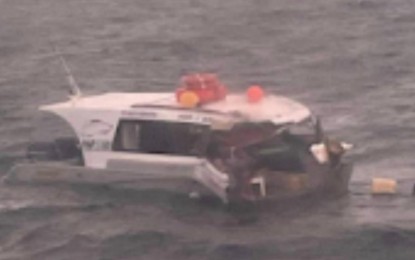 <p><strong>AFTERMATH.</strong> The wreckage of water taxi Hop & Go 1 was found floating following its collision with passenger ferry MV Ocean Jet 6 on Wednesday (Jan. 31, 2024) in waters off Matoco Point in Batangas. The Maritime Industry Authority on Thursday (Feb. 1, 2024) suspended the safety certificates of both vessels to allow for an investigation into the incident and ensure a safe return to operation.<em> (Photo courtesy of PCG)</em></p>