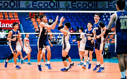 NU Bullpups inch closer to UAAP volleyball title