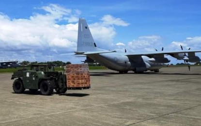 US Marine Corps planes transport 4.8K food packs to Davao de Oro
