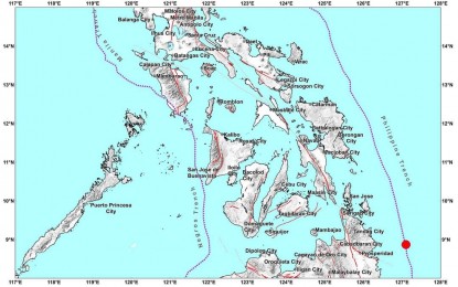 Magnitude 5.4 quake jolts Surigao Sur