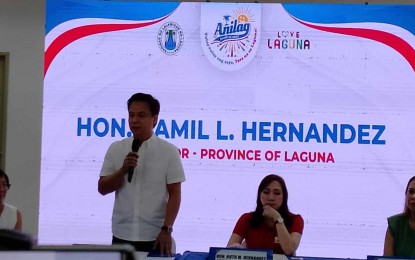 <p><strong>TOURISM EXTRAVAGANZA</strong>. Gov. Ramil Hernandez announces during a press conference on Tuesday (March 5, 2024) that the province's various local government units will be getting more funding to participate in the Anilag Festival 2024. The festivities slated on March 10 to 17 are expected to be a pivotal driver of tourism and overall economic development in the province.<em> (Photo by Zen Trinidad)</em></p>